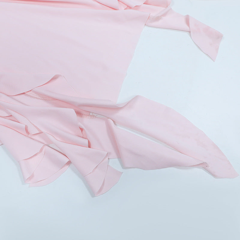 Womens Off Shoulder Lace Dress with Jellyfish Hem | noémi