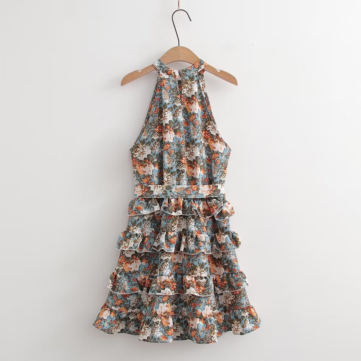 Womens Floral Printed Ruffled Dress | noémi