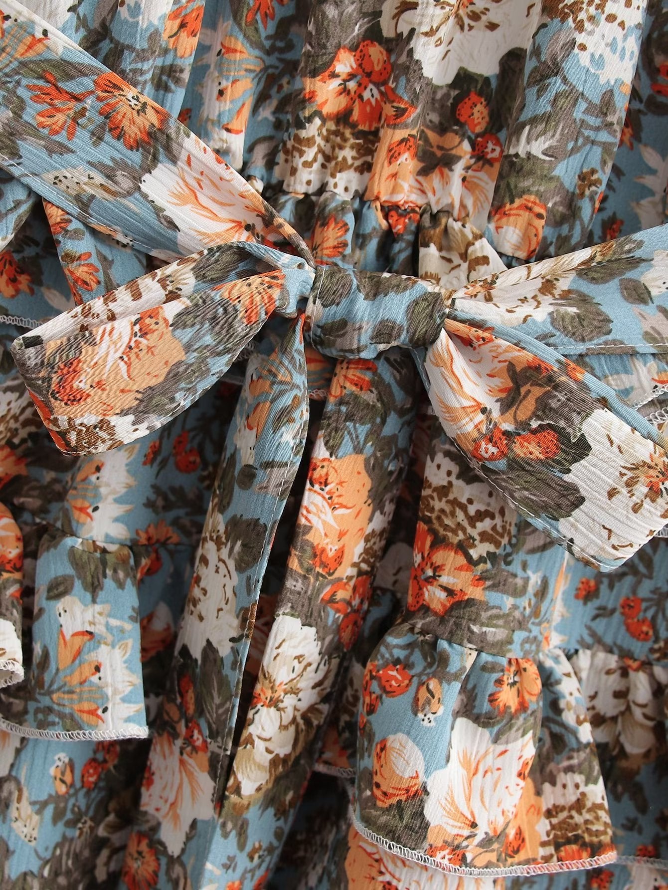 Womens Floral Printed Ruffled Dress | noémi