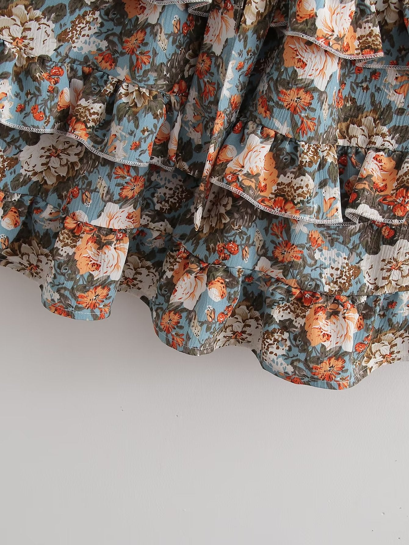 Womens Floral Printed Ruffled Dress | noémi