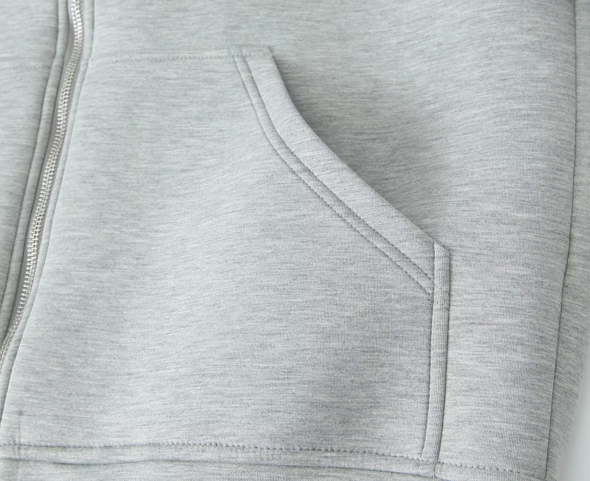 Womens Hooded Jacket | Zipper Cardigan, Mid Length Coat | noémi