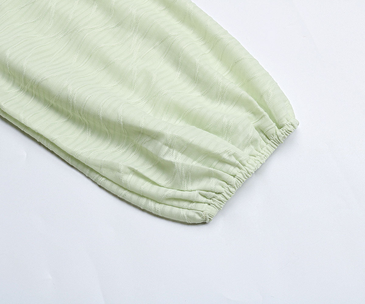 Puff Sleeve Shirt with Square Collar Blouse | noémi