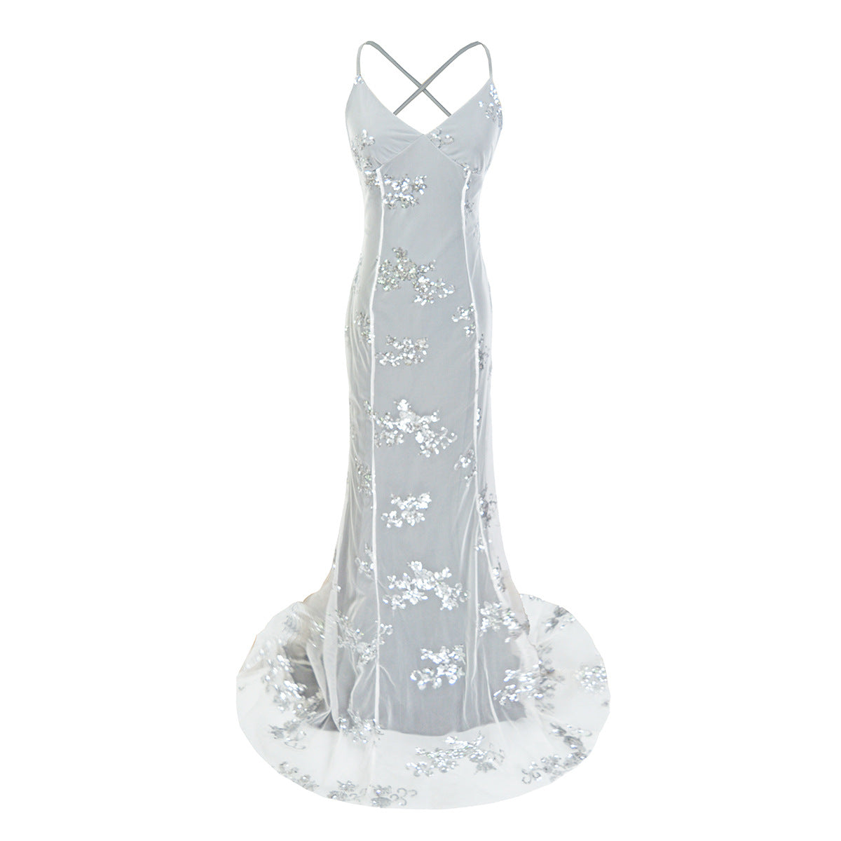 Sequin Backless Gown | Slim Fit Dress | noémi