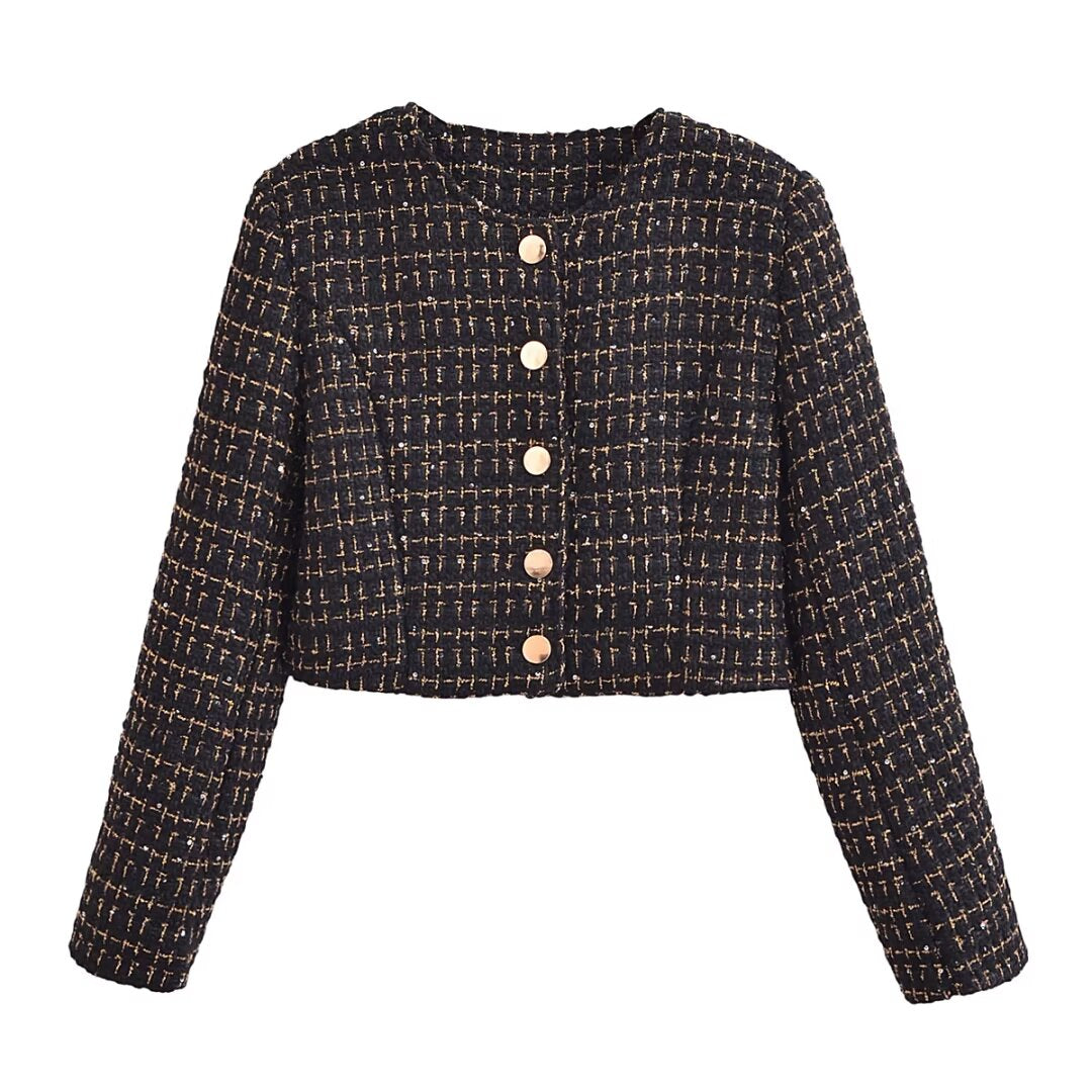 Tweed Set Cropped Blazer HighWaist Skirt | Classic Two Piece | noémi