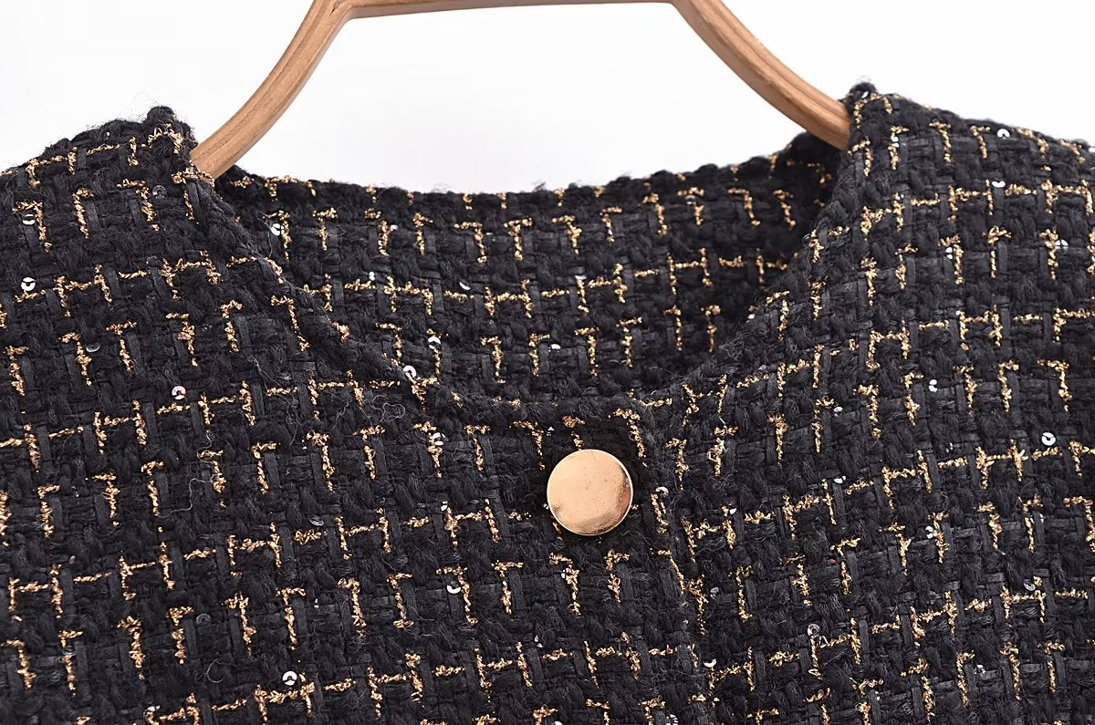 Tweed Set Cropped Blazer HighWaist Skirt | Classic Two Piece | noémi