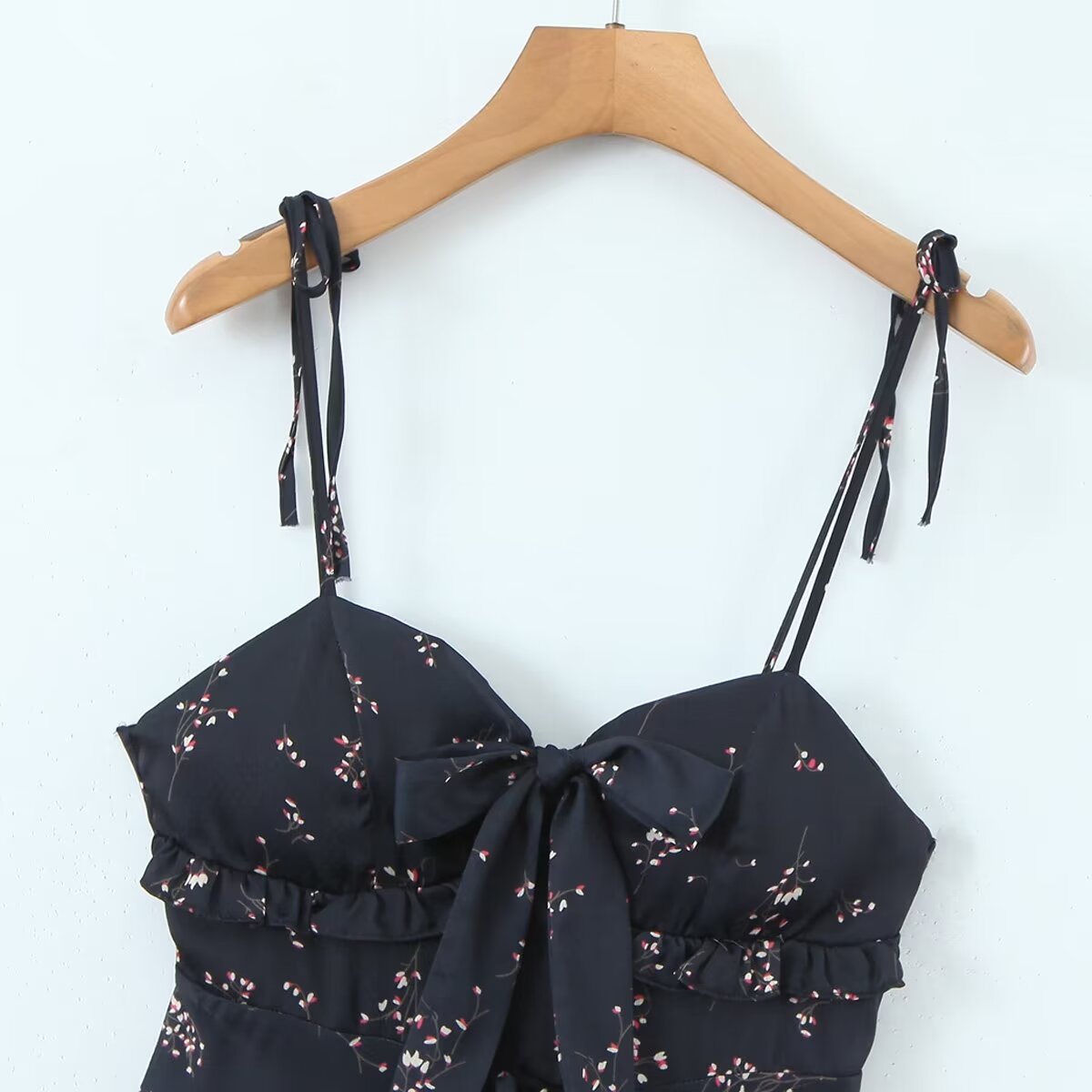 Hipster Floral Cami Dress | Lace Up High Waist A Line for Women | noémi