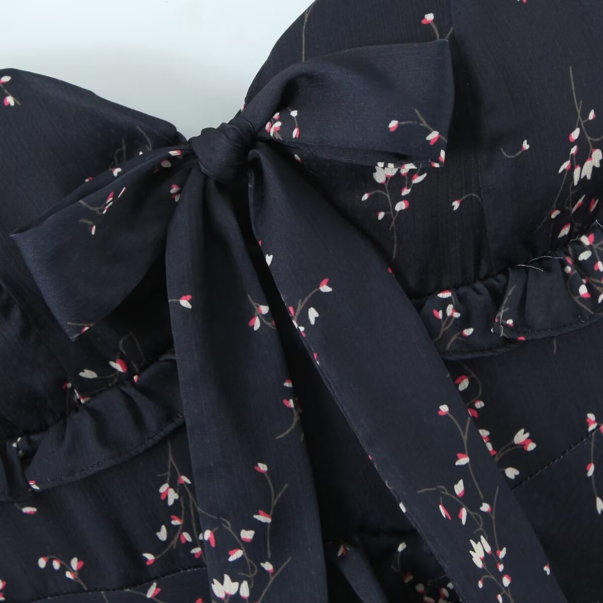 Hipster Floral Cami Dress | Lace Up High Waist A Line for Women | noémi