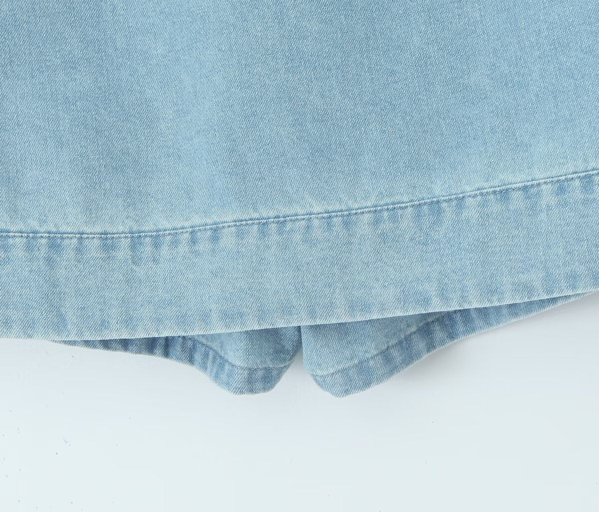 High Waist Denim Skirt Set | Zipper Waist Hip Hugging | noémi