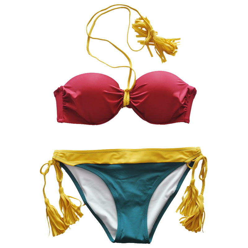 High Cut Bikini Set with Adjustable Tie Detail | noémi