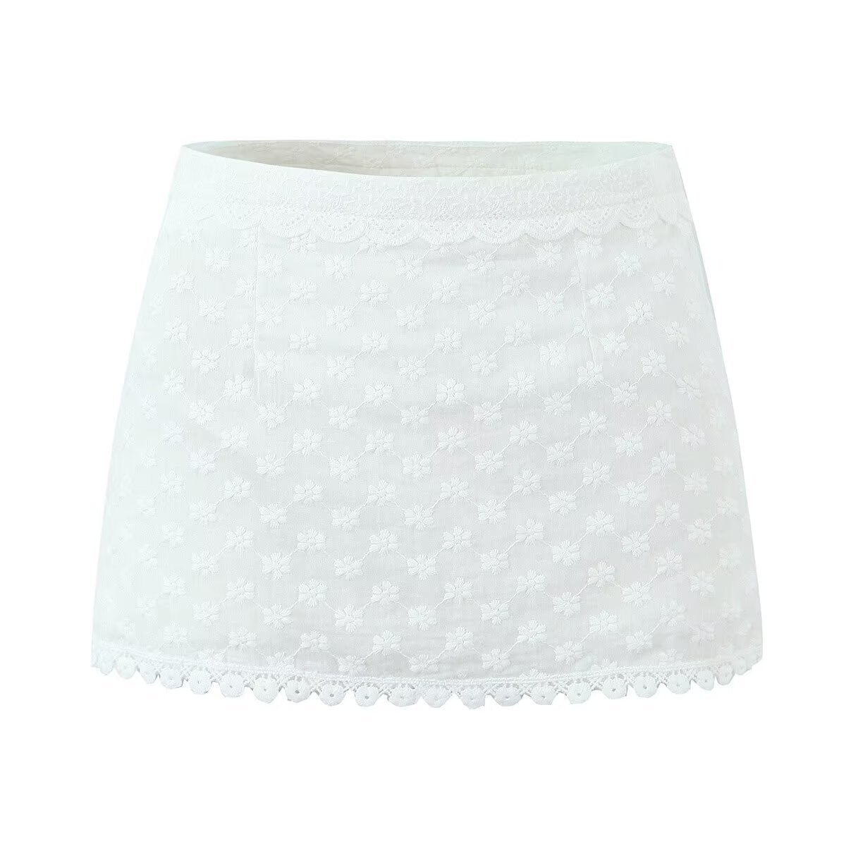 Lace Hanging Buckle Set | Lace Skirt Top | noémi