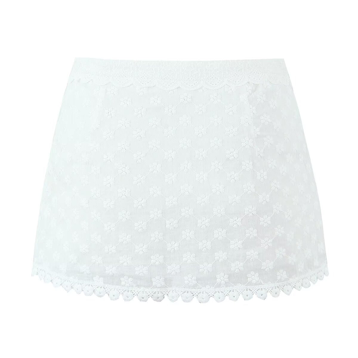 Lace Hanging Buckle Set | Lace Skirt Top | noémi