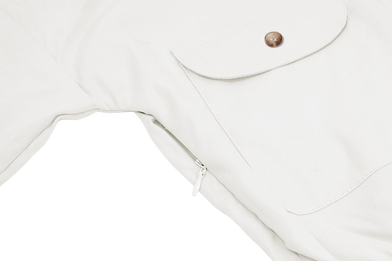 Belted Shirt Dress | Button Down, Faux Pockets, Long Sleeve | noémi