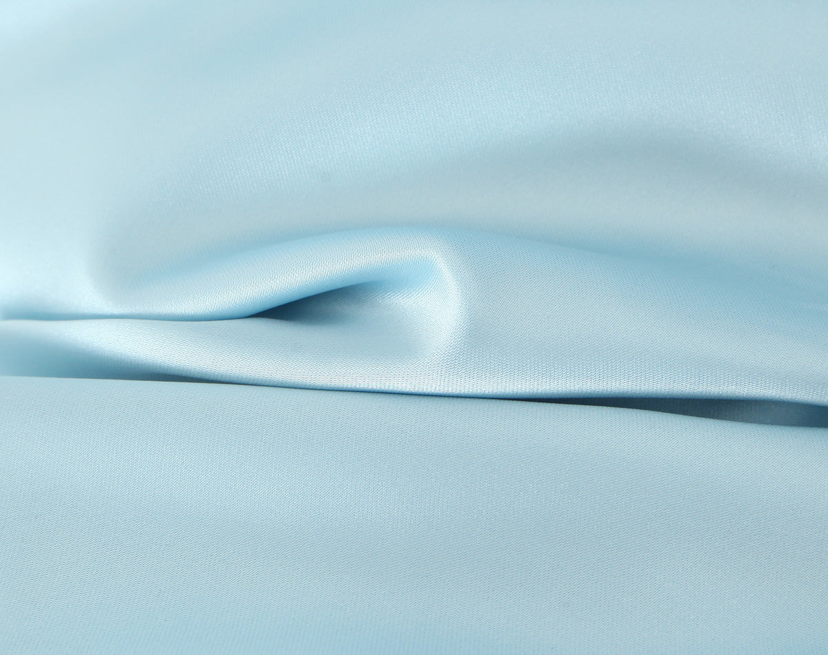 Ice Blue Satin Strapless Ruched Mini Dress | Bodycon Cocktail Party Dress | noémi