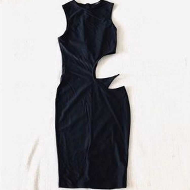 Sleeveless Solid Color Slim Fit Hip Dress | noémi