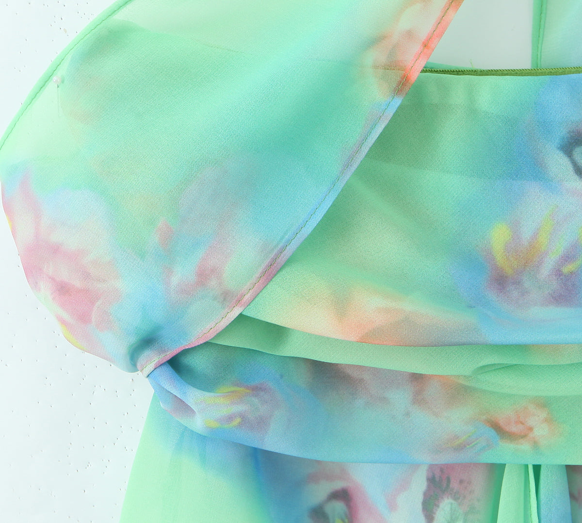 Green Floral Halter Top & Skirt Set | Off Shoulder Camisole | noémi