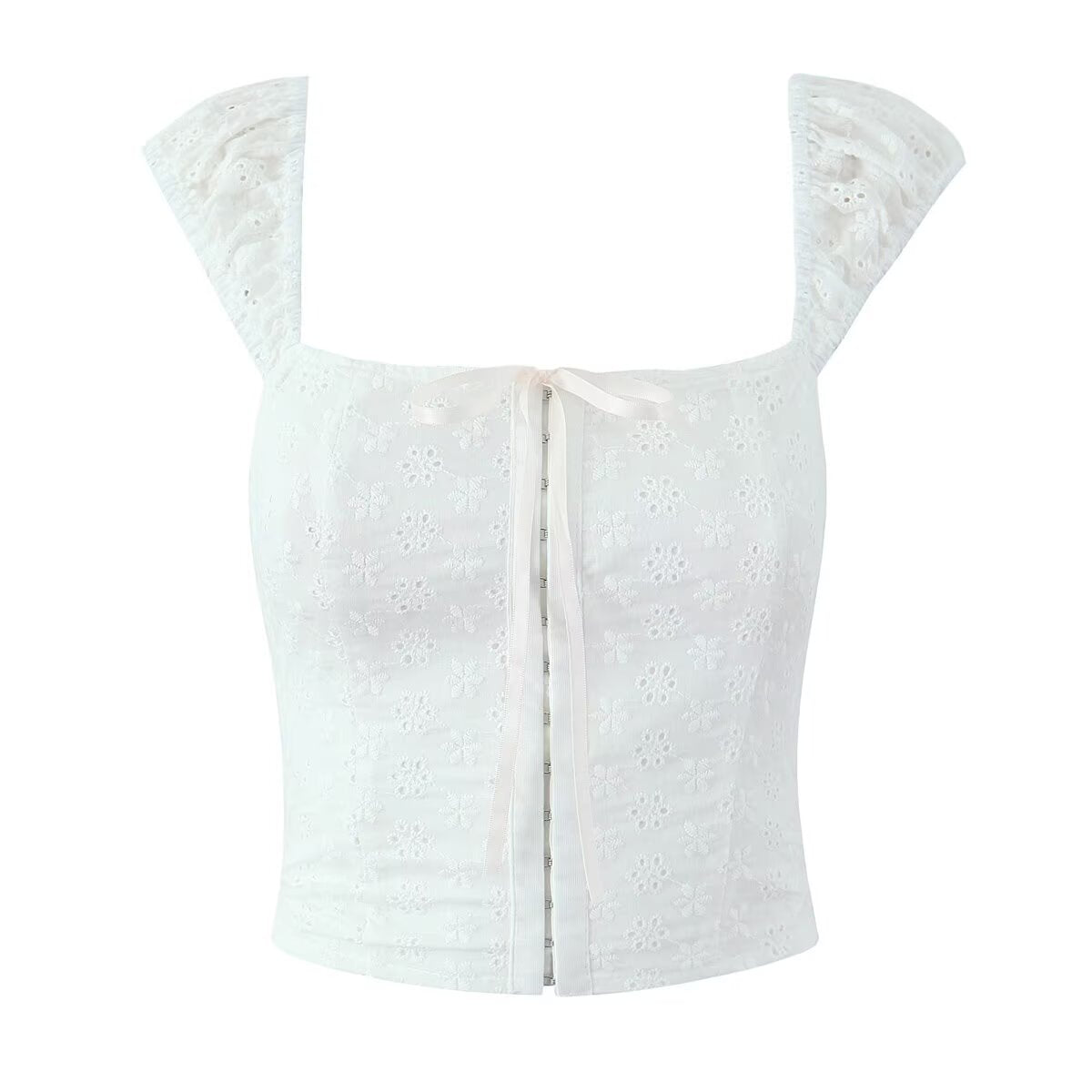 Jacquard Lace Up Top Skirt Set | Two Piece Outfit | noémi