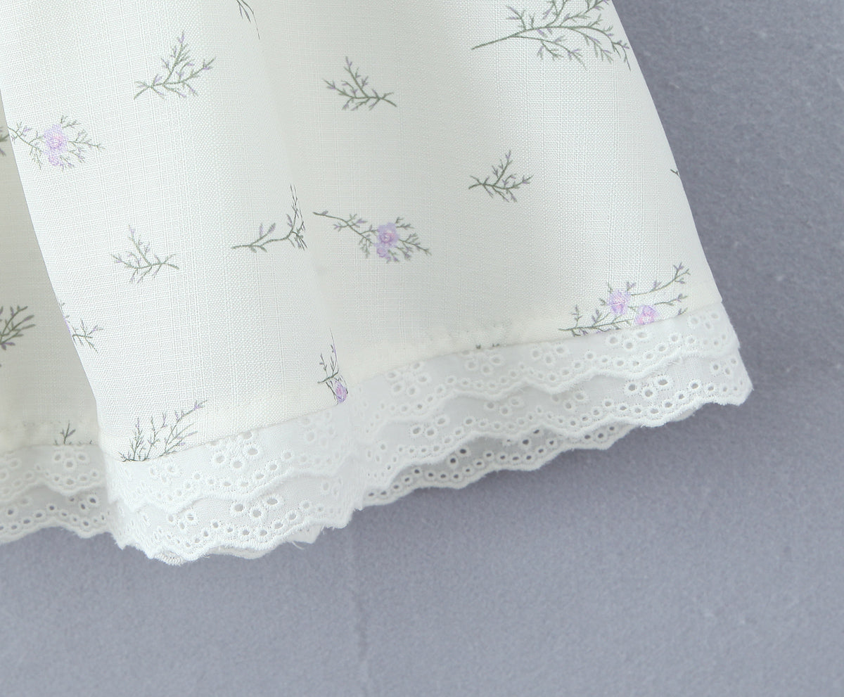 Womens VNeck Printed Dress | Retro Fit with Waist Shaping Detail | noémi