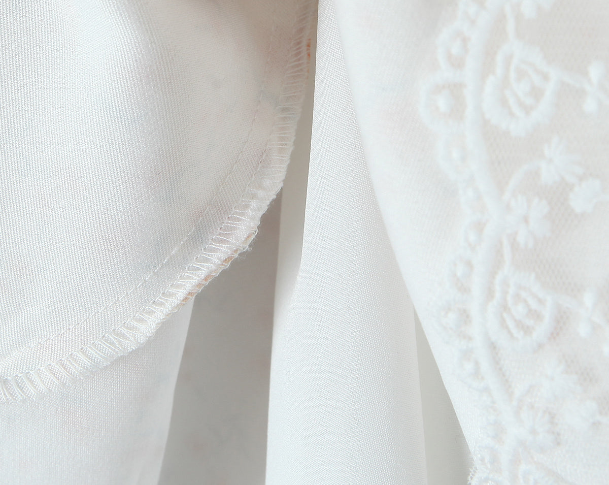 Puffy Slim Fit Tube Dress | Floral Lace Up Waist | noémi