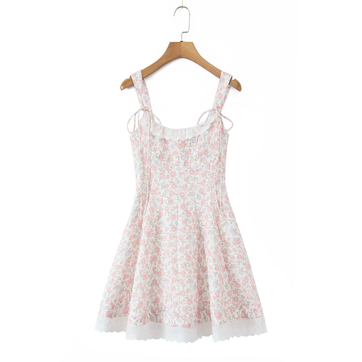 Womens Pink Double Layer Strap Dress | noémi