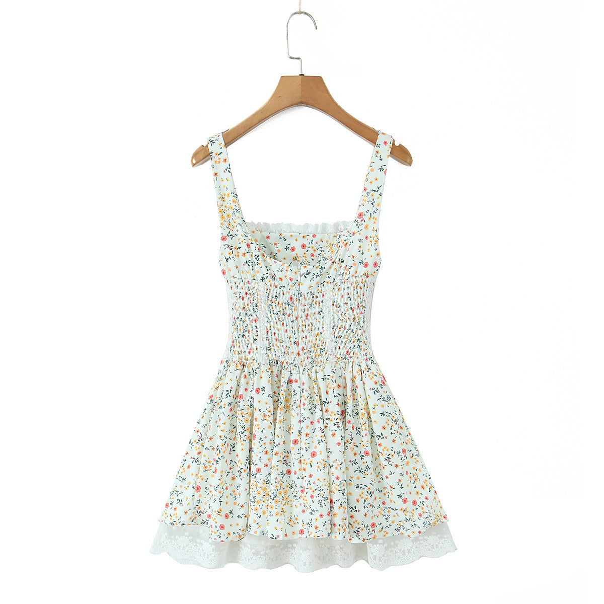 Pullover Dress | Sling Strap Waist Shaping Spring Floral Print | noémi