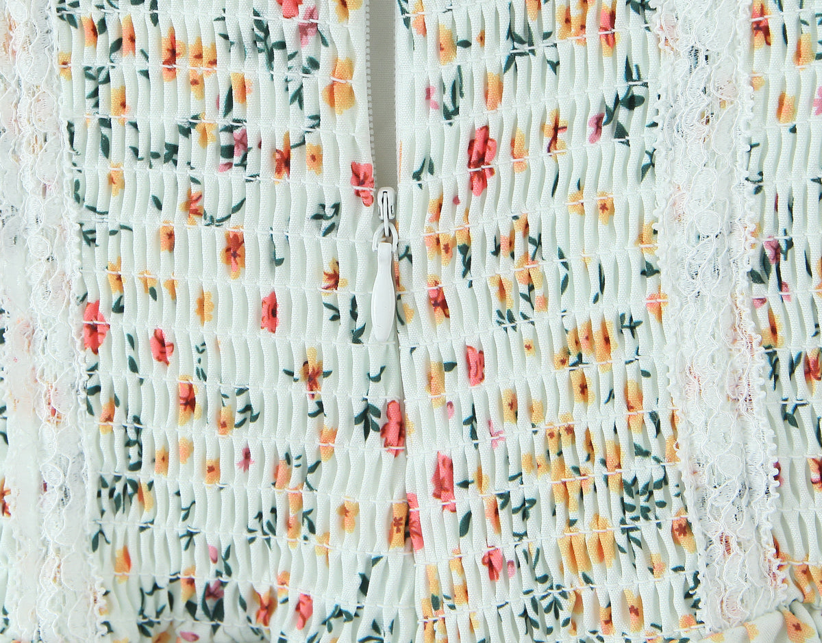 Pullover Dress | Sling Strap Waist Shaping Spring Floral Print | noémi