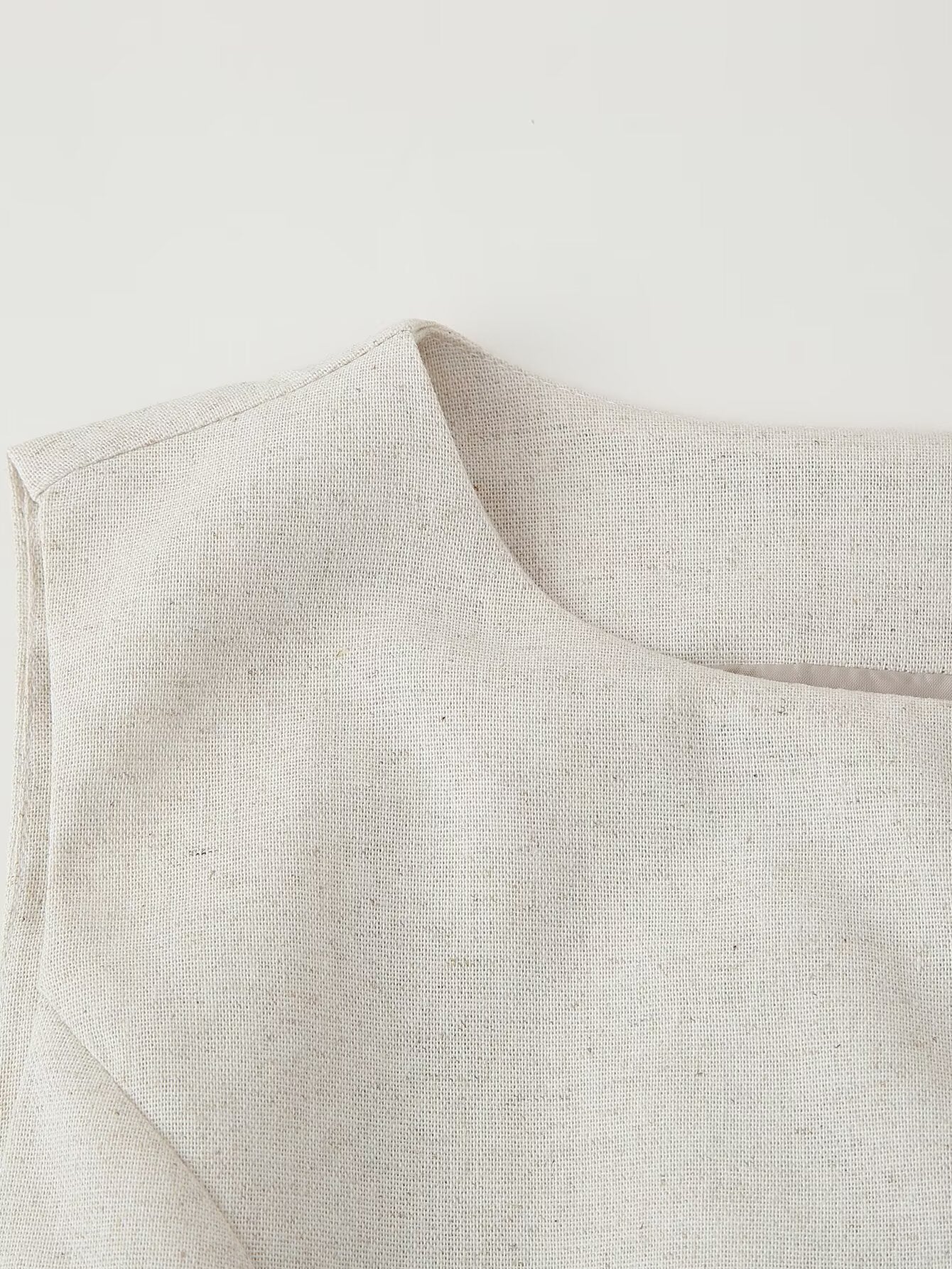 Womens 2 Piece Linen Vest & Skirt Set | Sleeveless Button Front Top Mini Skirt | noémi