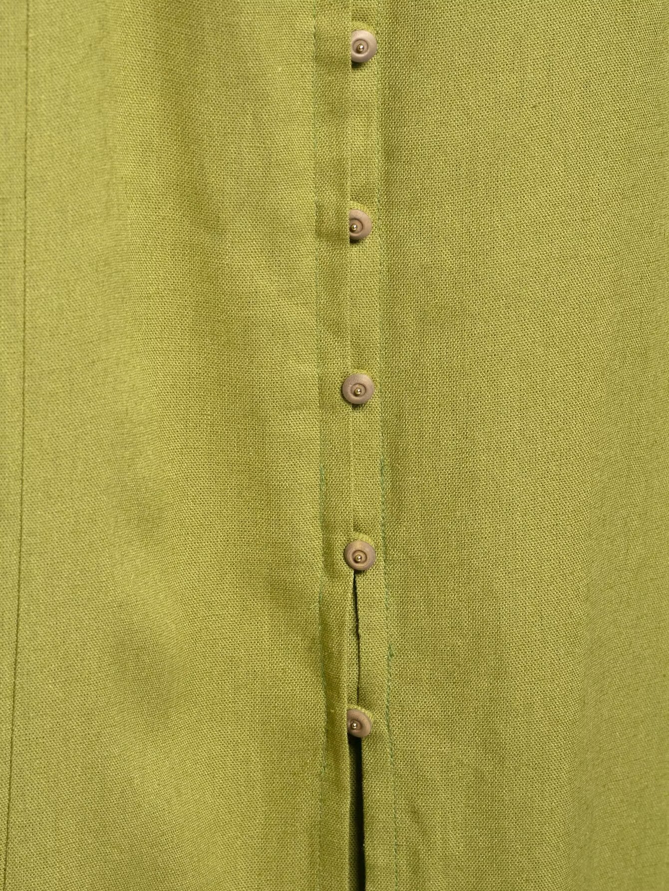 Linen Slim Fit Midi Dress With Natural Texture For Women | noémi