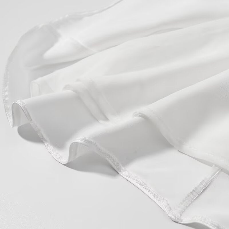 Womens White Satin Slip Dress | Backless Spaghetti Strap | noémi