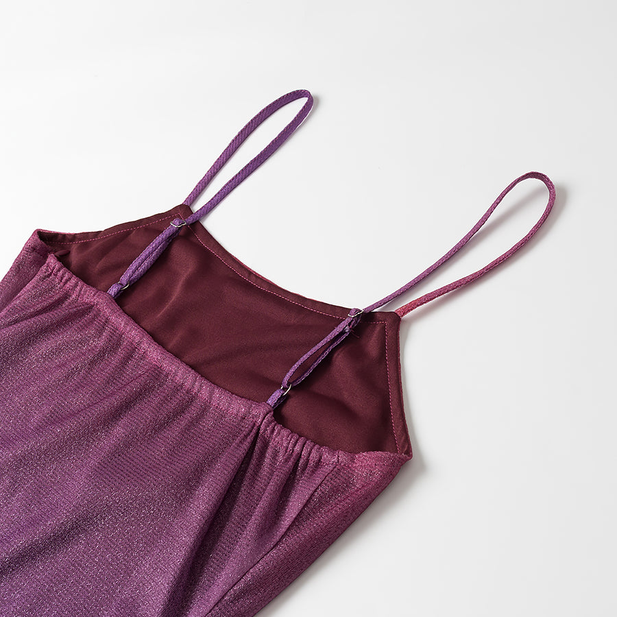 Womens Gradient Feather Strap Dress | noémi