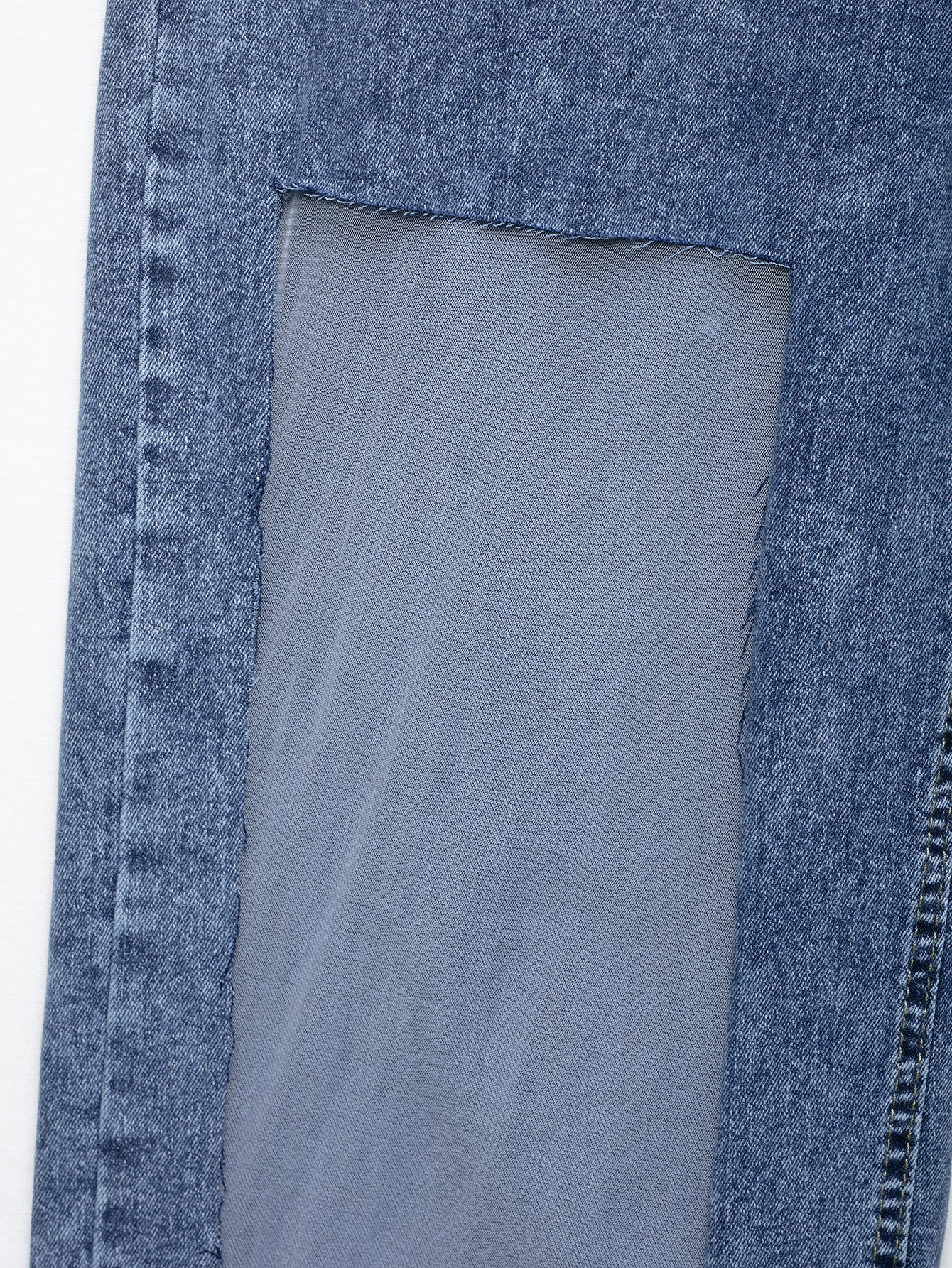 Retro High Waist Mesh Stitch Straight Leg Jeans | noémi