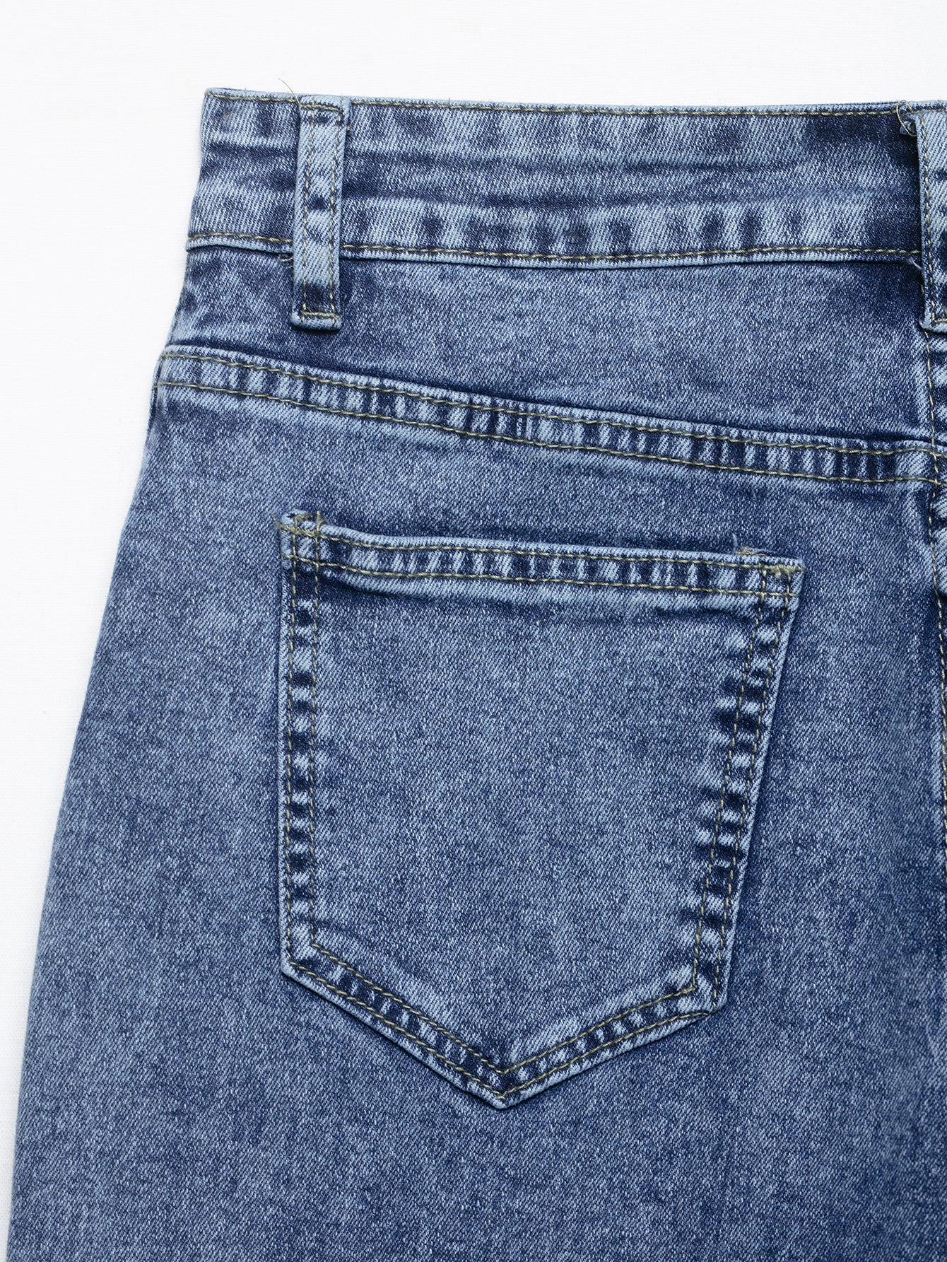 Retro High Waist Mesh Stitch Straight Leg Jeans | noémi