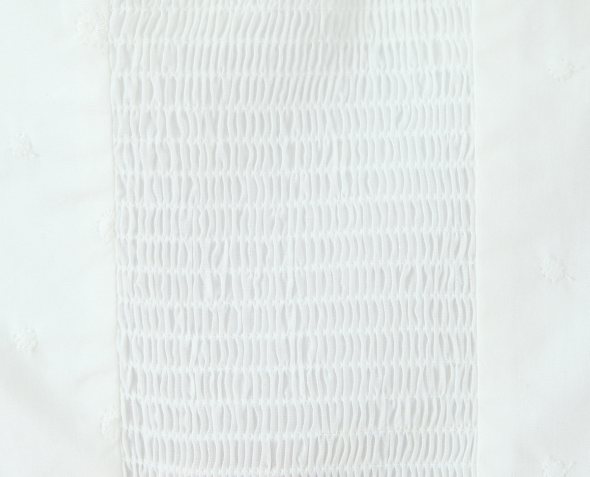 Womens White Lace Tube Top | Strapless Drawstring Vest | noémi