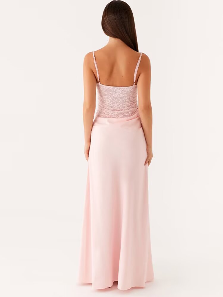 Summer Sleeveless Lace Cami Dress | Elegant ALine Sundress | noémi
