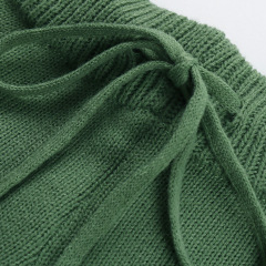 Womens Two Piece Lounge Set | Long Sleeve Knit Crop Top & High  Waist Shorts | noémi