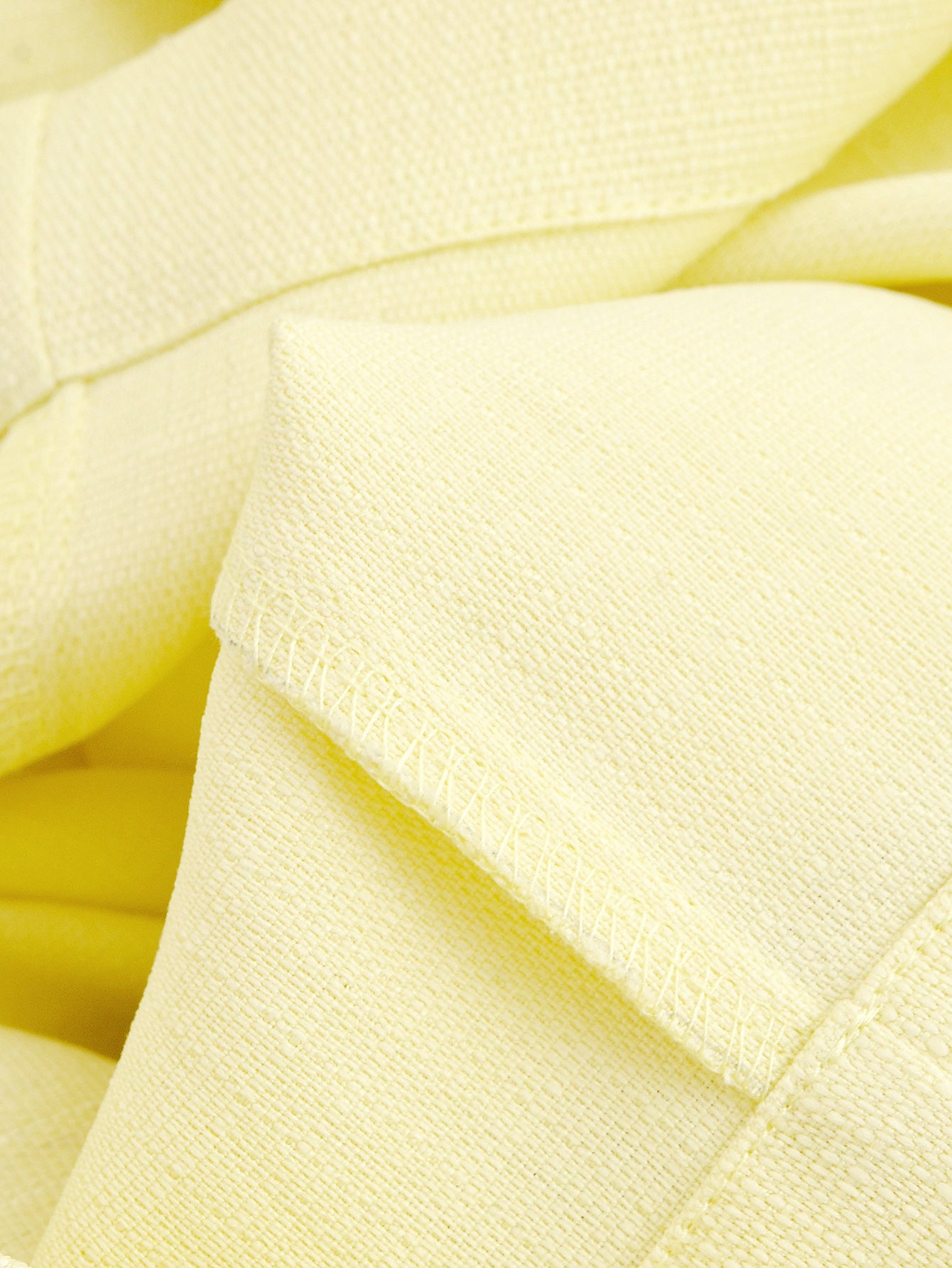 Yellow Sleeveless Blazer & Wide Leg Trousers Set | noémi