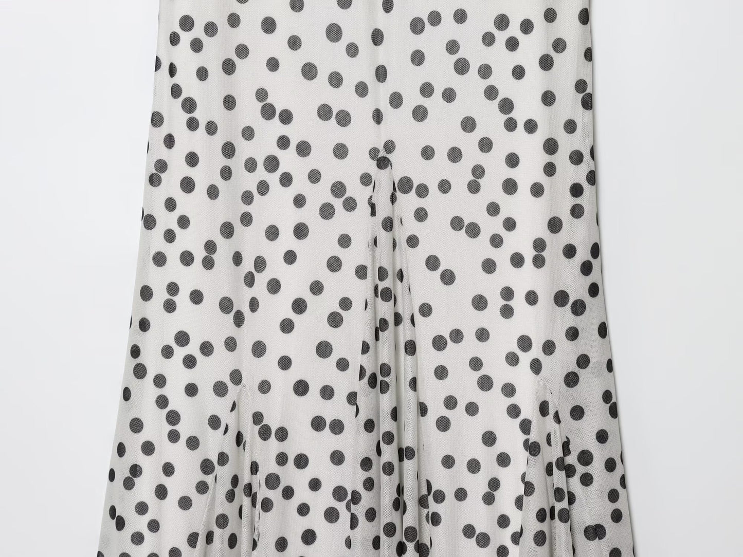 Polka Dot Printed Long Sling Dress For Women | noémi