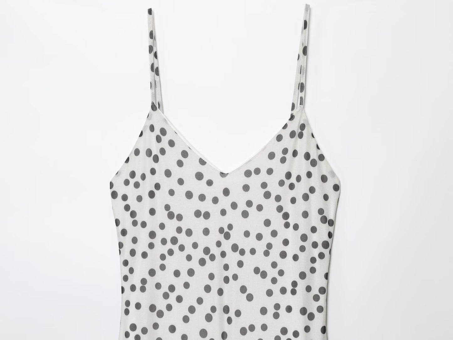 Polka Dot Printed Long Sling Dress For Women | noémi