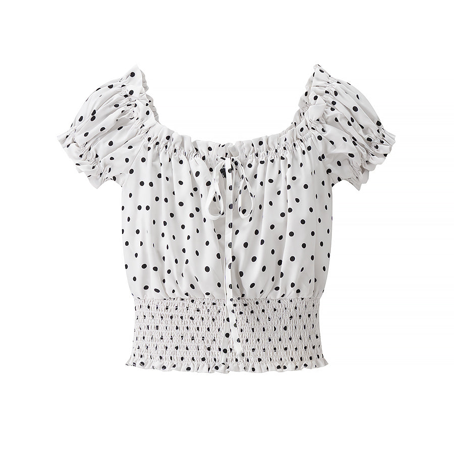 Polka Dot Off Shoulder Top | noémi
