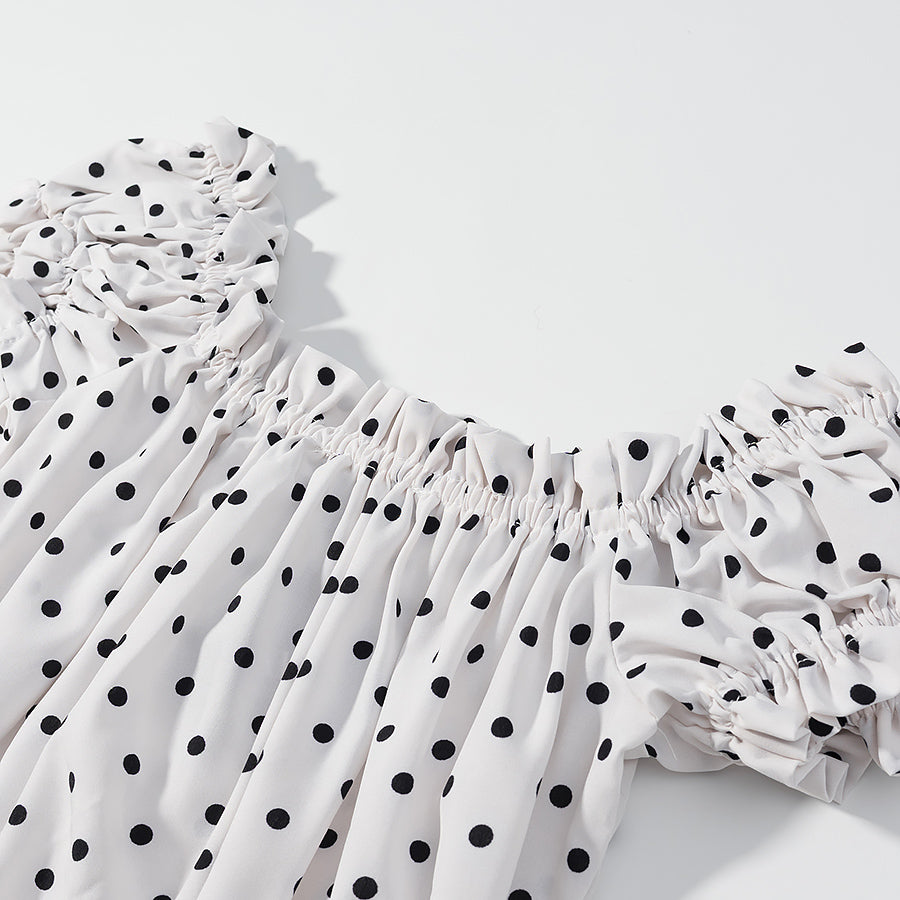 Polka Dot Off Shoulder Top | noémi