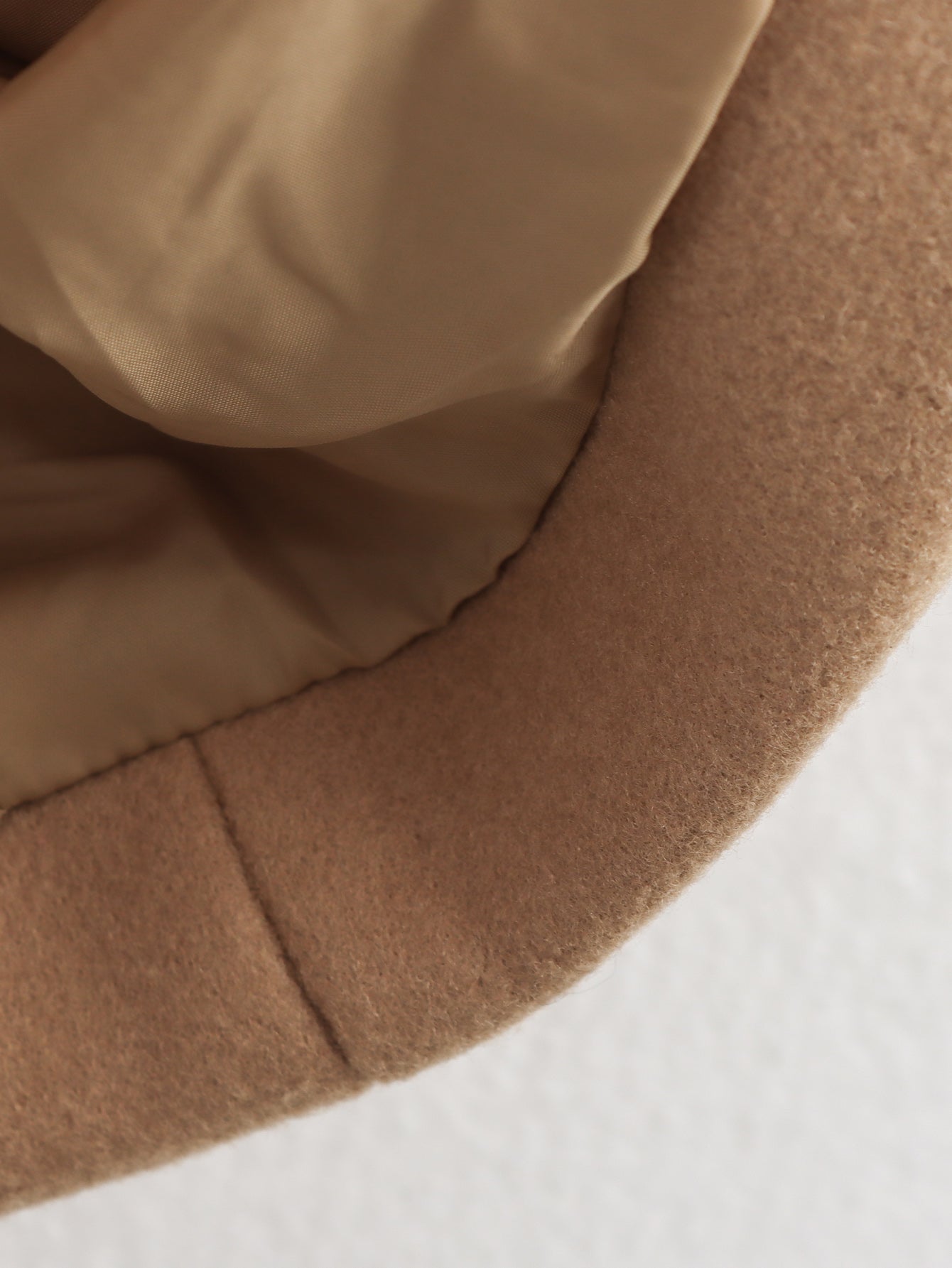 Womens Long Wool Coat with Faux Fur Collar | Bow Tie Waist, Double Pockets | noémi