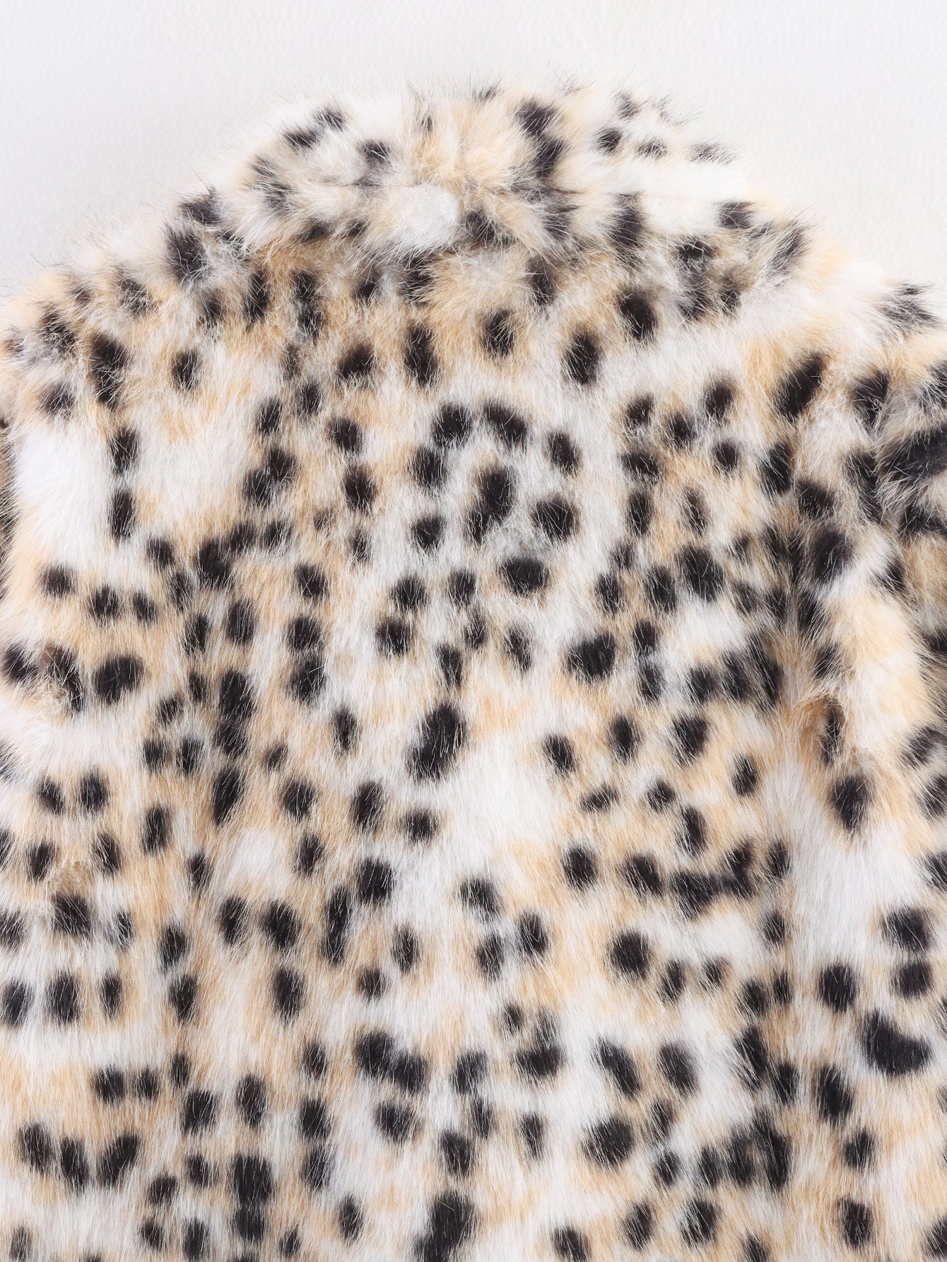 Leopard Print Faux Fur Coat | Oversized Winter Jacket with Plush Collar, Animal Print | noémi