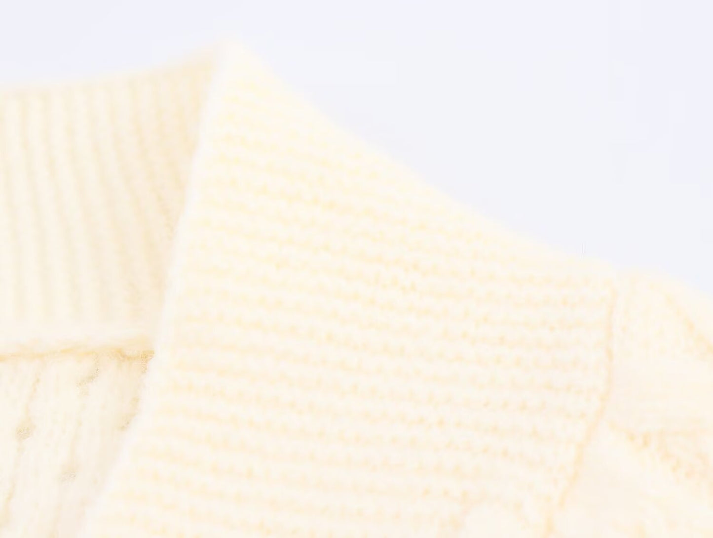 Womens Beaded Knit Cardigan | Pearl Detailing, Statement Buttons, Cream | noémi