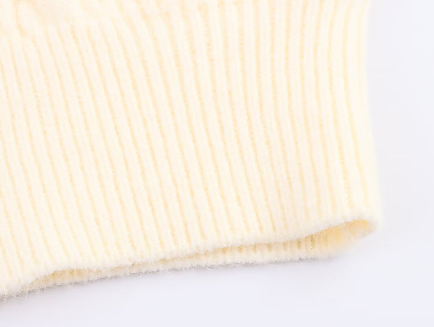 Womens Beaded Knit Cardigan | Pearl Detailing, Statement Buttons, Cream | noémi