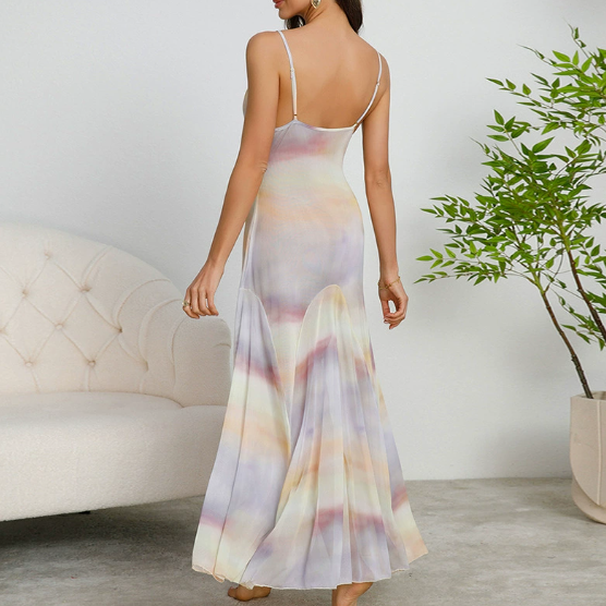 Maxi Slip Dress | Elegant ALine Fit with Spaghetti Straps | noémi