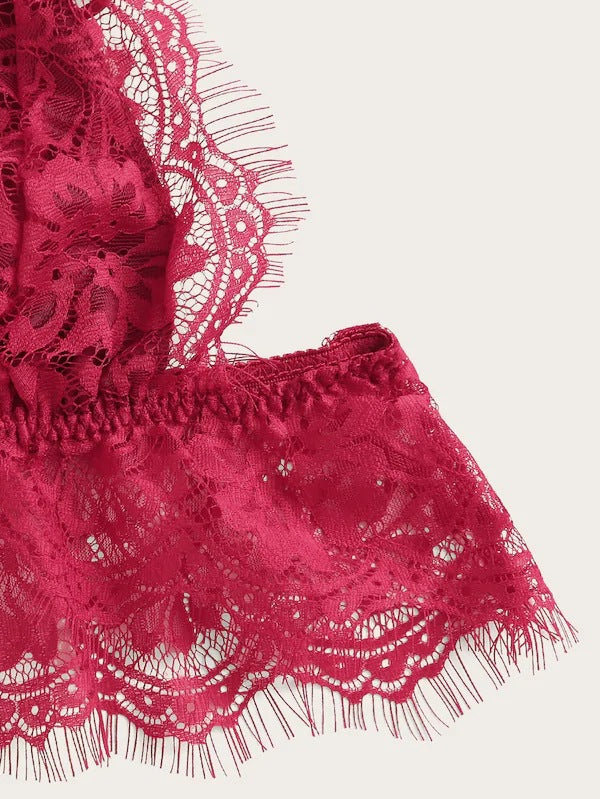 Mulberry Silk Triangle Cup Wireless Bra with Criss Cross Straps | noémi