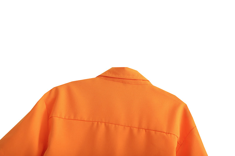 Womens Two Piece Short Sleeve Shirt Skirt Set | noémi