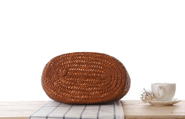 Woven Straw Shoulder Bag | Summer Beach Tote with Long Strap | noémi