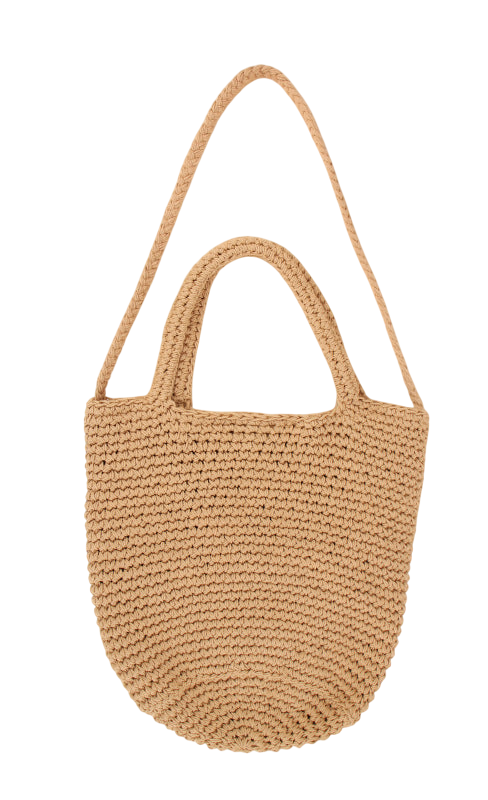 White One‑Shoulder Woven Straw Bag – Bohemian Vacation Tote | noémi