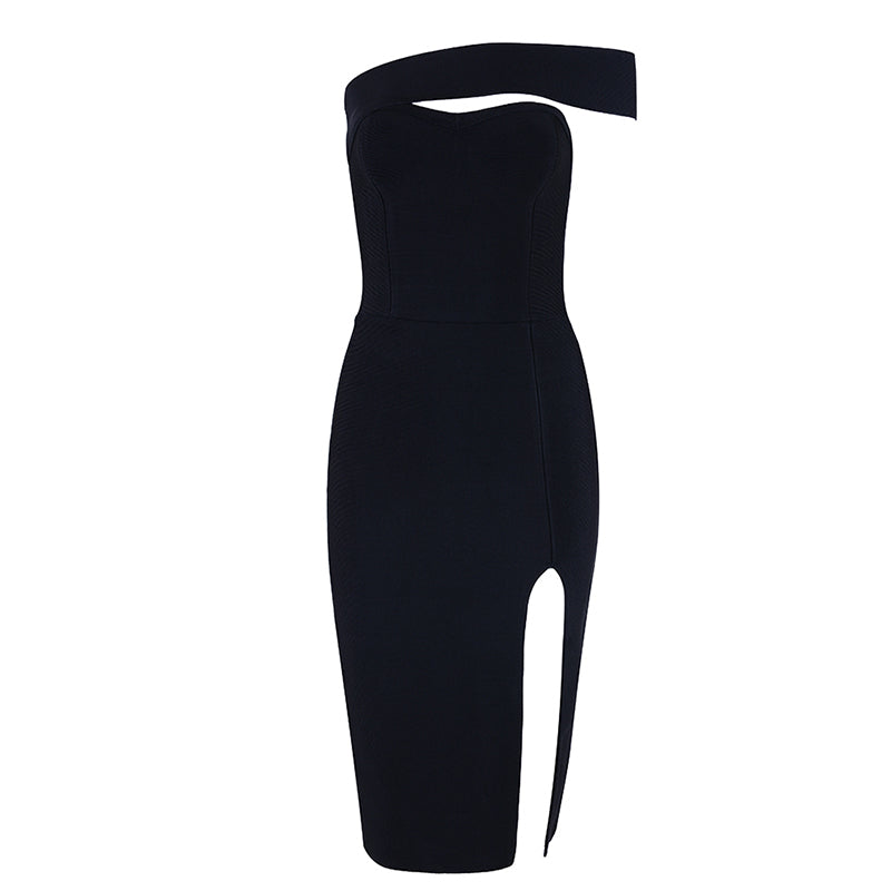 Summer Bandage Dress | Off Shoulder Split Tube Top | noémi