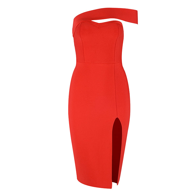 Summer Bandage Dress | Off Shoulder Split Tube Top | noémi